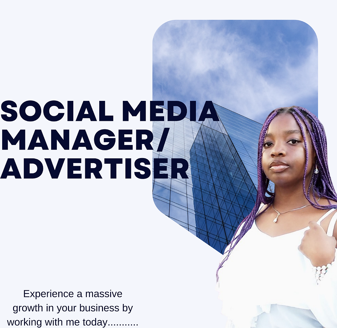 I will be your SOCIAL MEDIA MANAGER